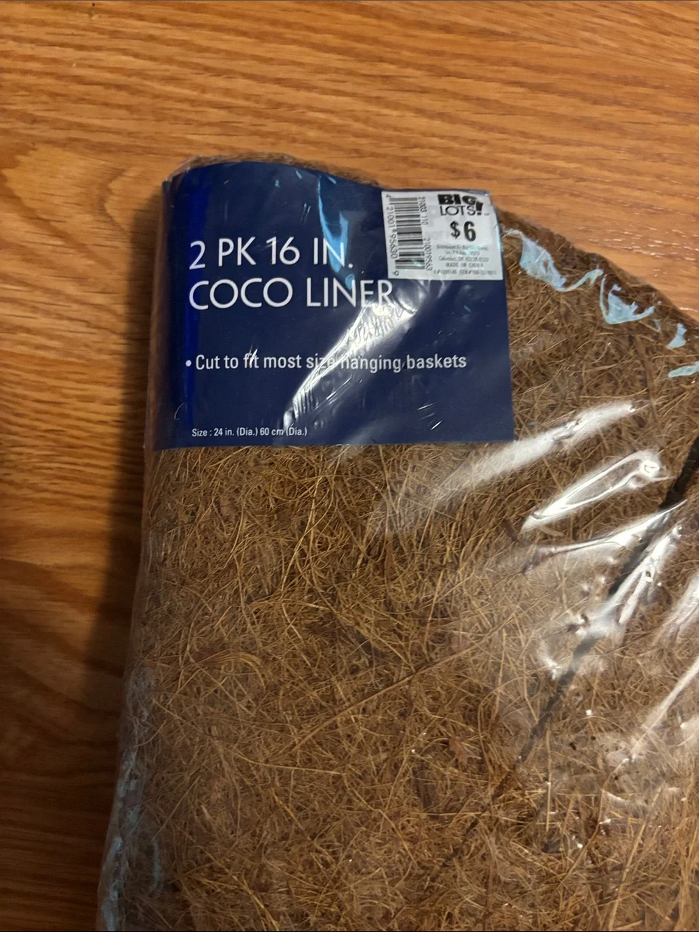 Coir Hanging Basket Liner - Brown Coco Liner